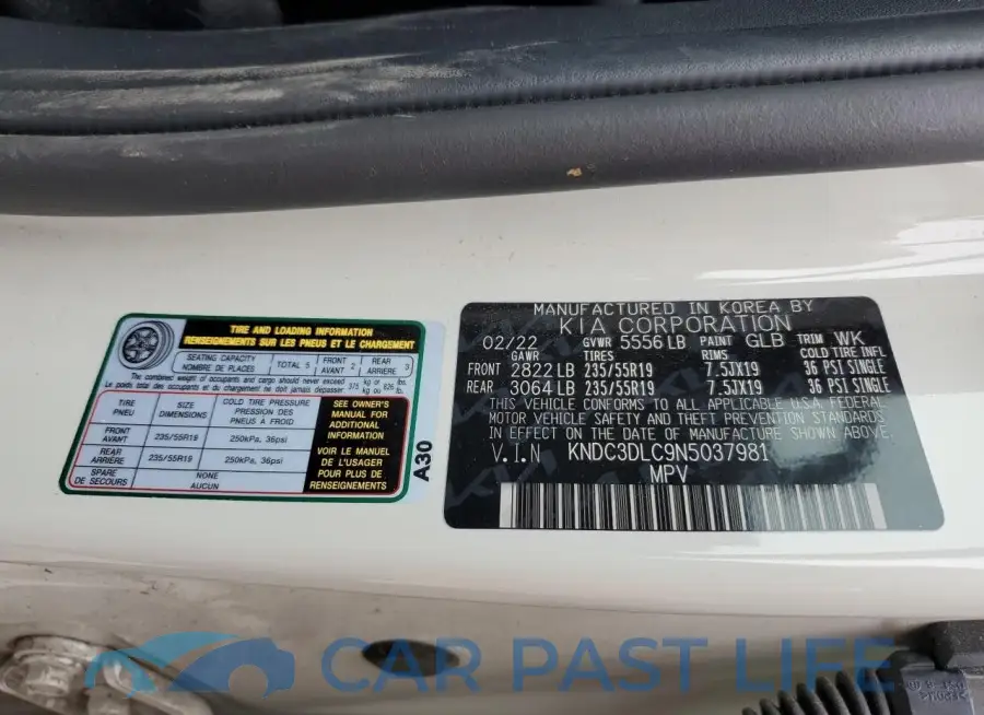 KNDC3DLC9N5037981# 13