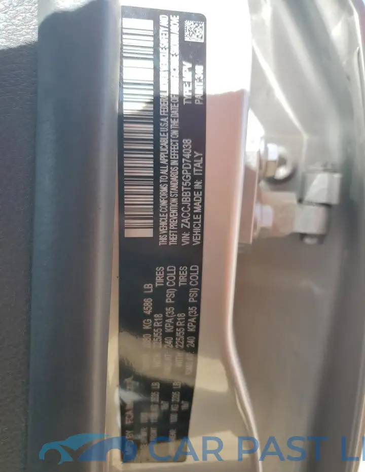 ZACCJBBT5GPD74038# 13
