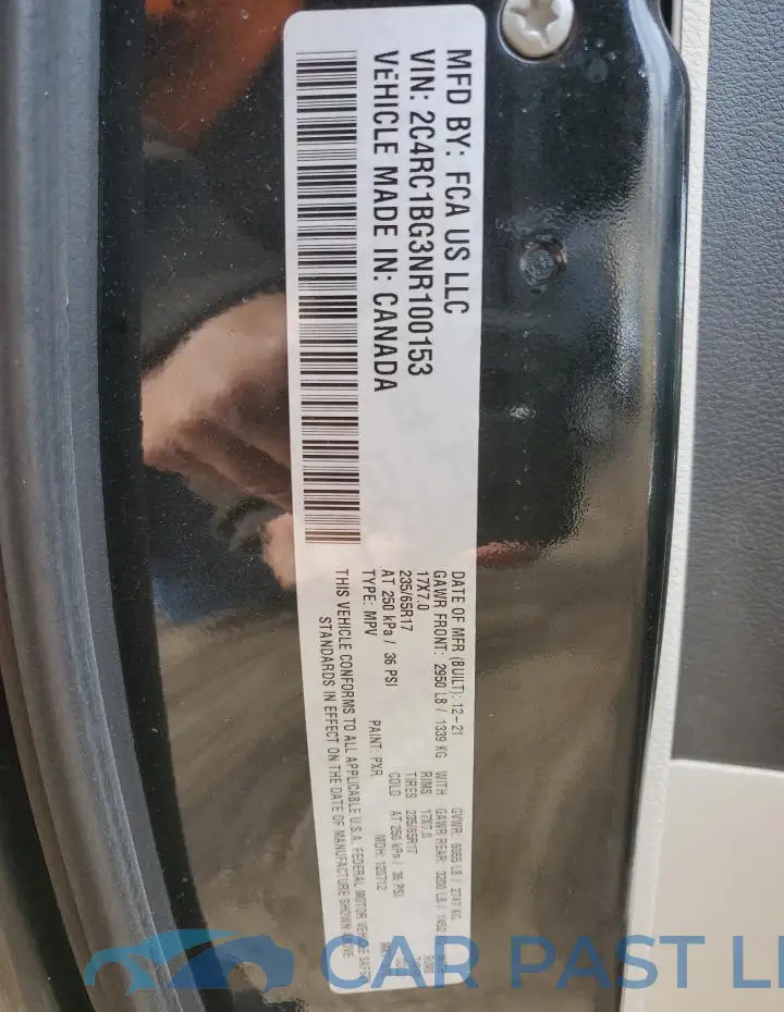 2C4RC1BG3NR100153# 13