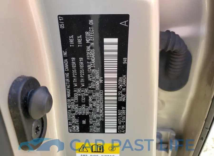 2T2BZMCA6HC099933# 13