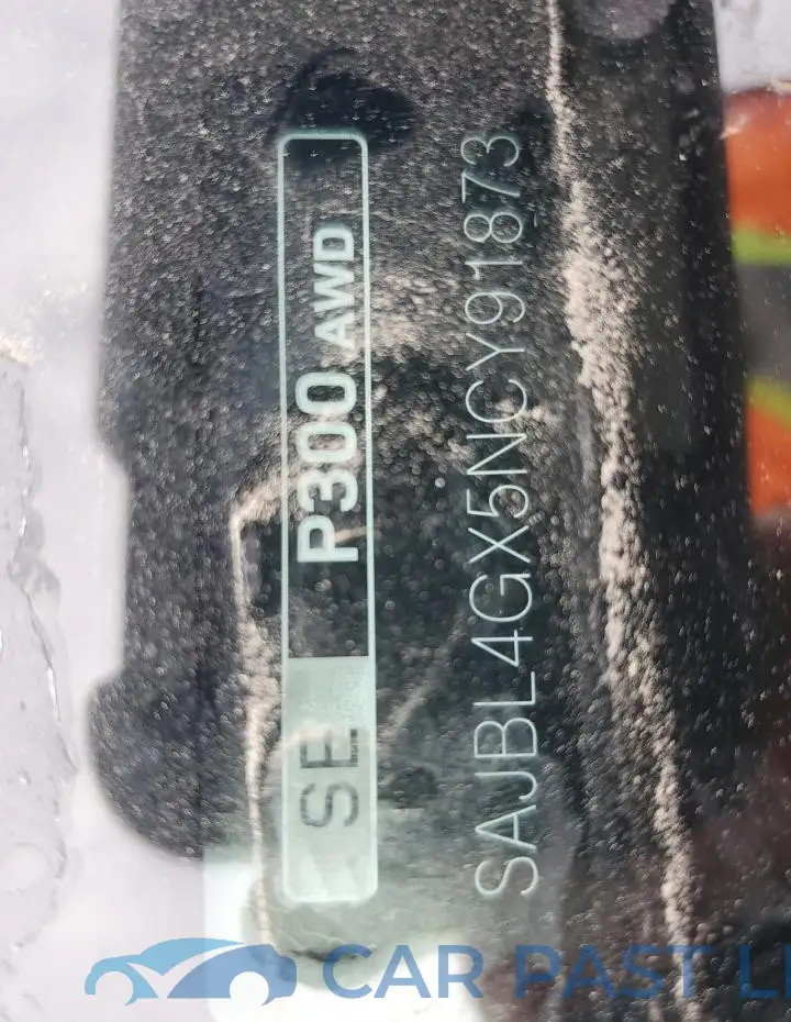 SAJBL4GX5NCY91873# 12