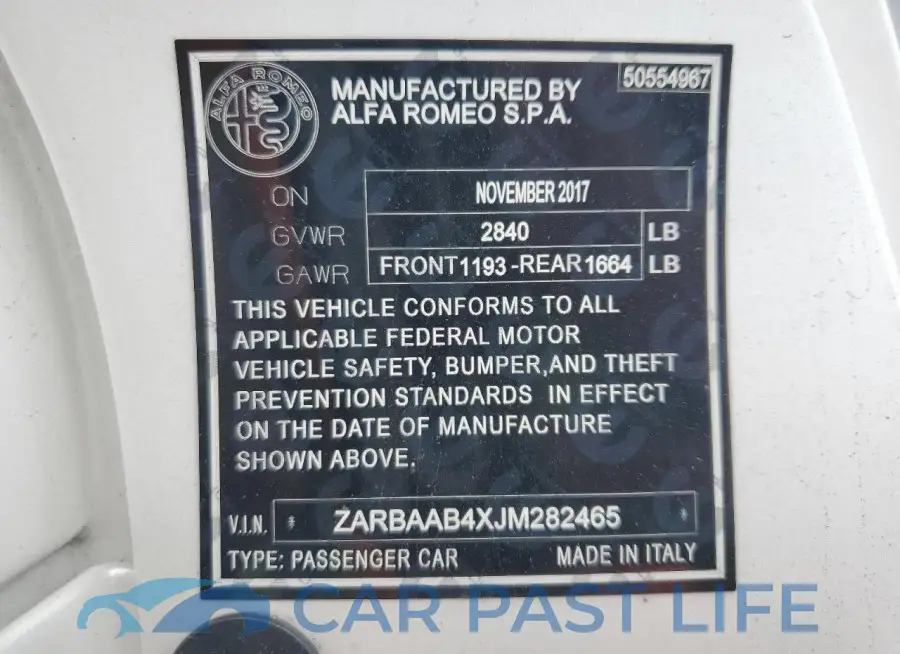 ZARBAAB4XJM282465# 12