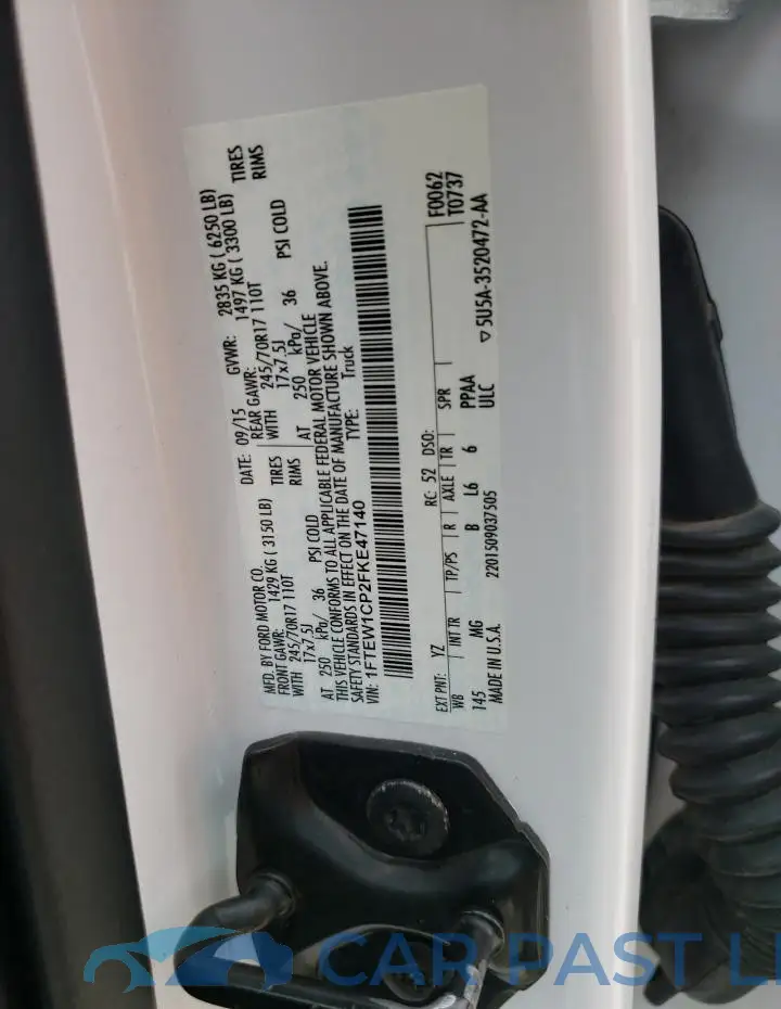 1FTEW1CP2FKE47140# 12