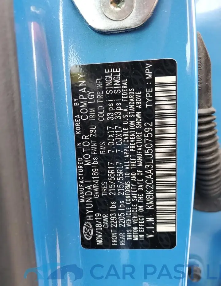 KM8K2CAA3LU507592# 13