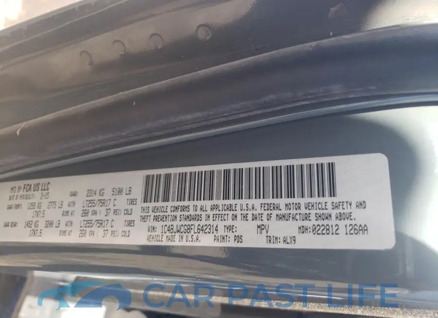 1C4BJWCG8FL642314# 12