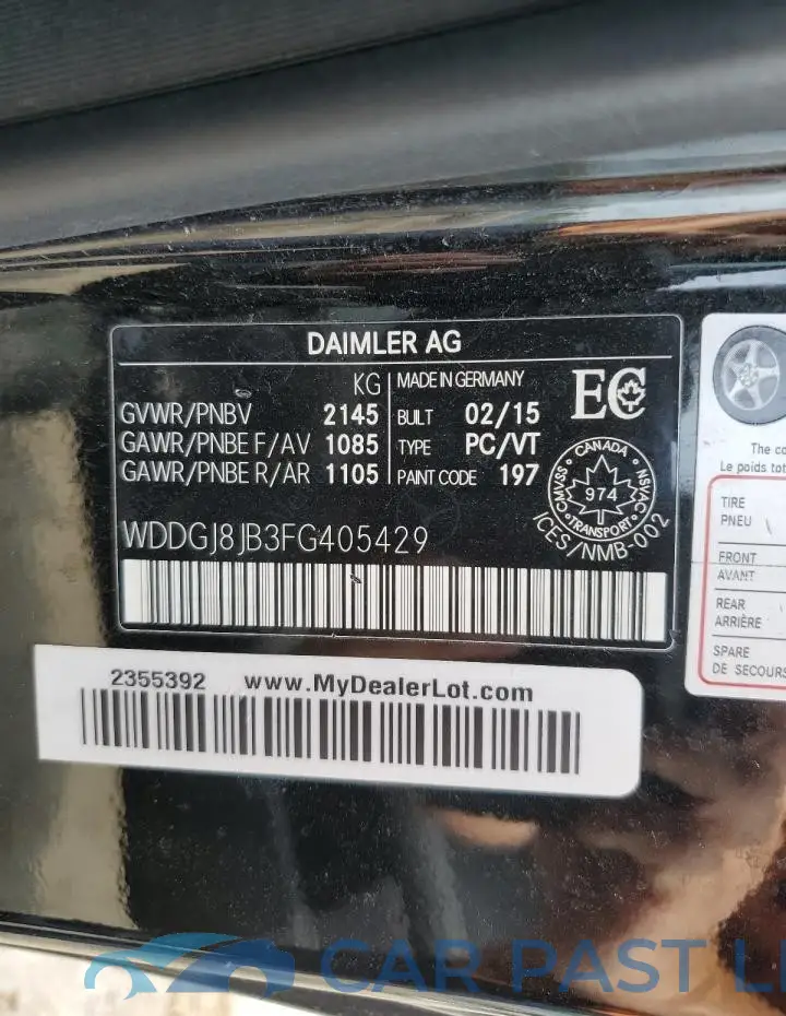 WDDGJ8JB3FG405429# 13