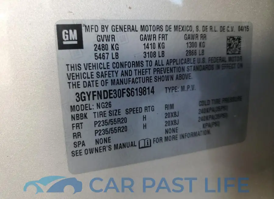 3GYFNDE30FS619814# 13