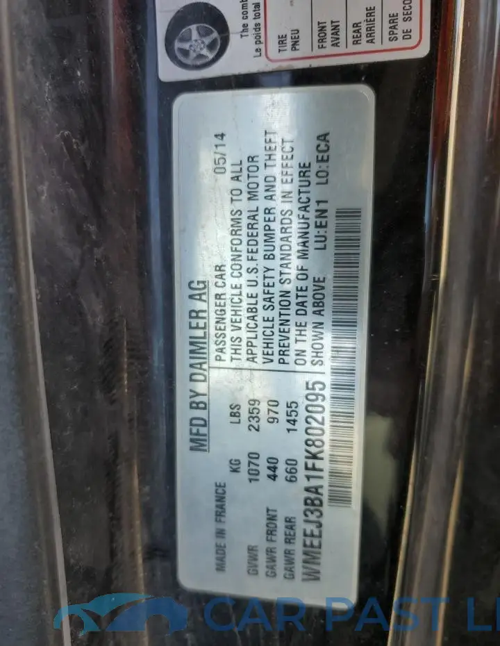 WMEEJ3BA1FK802095# 12
