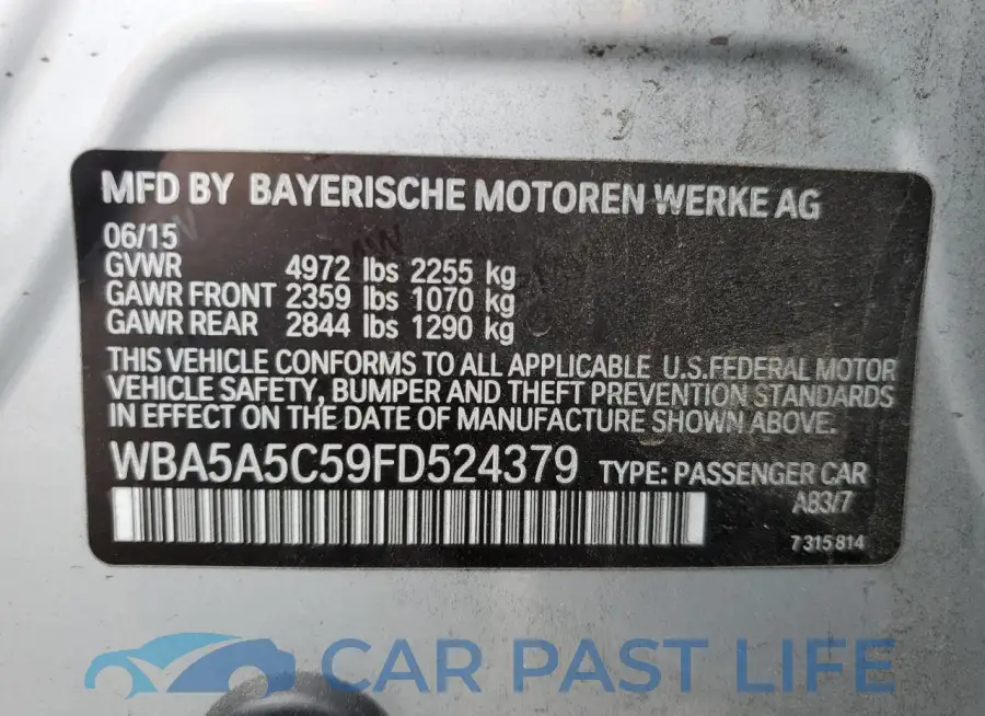 WBA5A5C59FD524379# 12