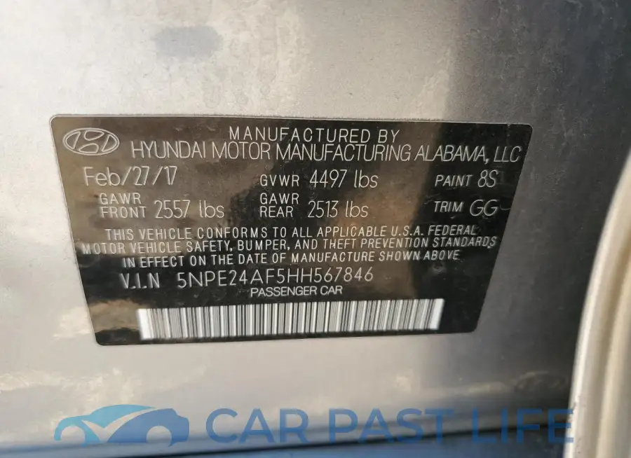 5NPE24AF5HH567846# 12