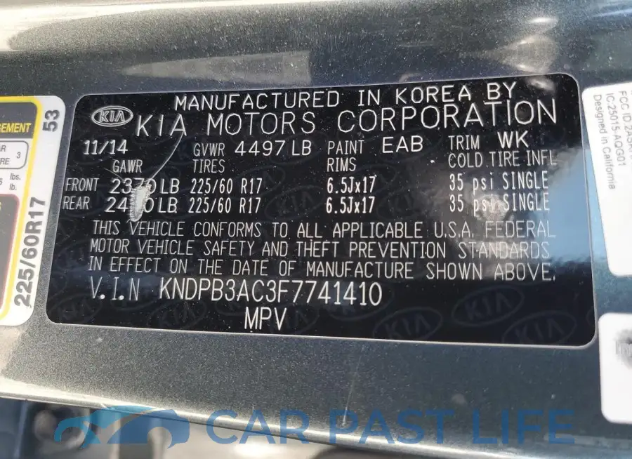 KNDPB3AC3F7741410# 12