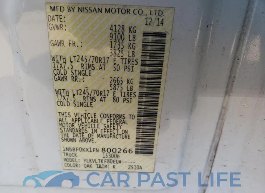 1N6BF0KX1FN800266# 14