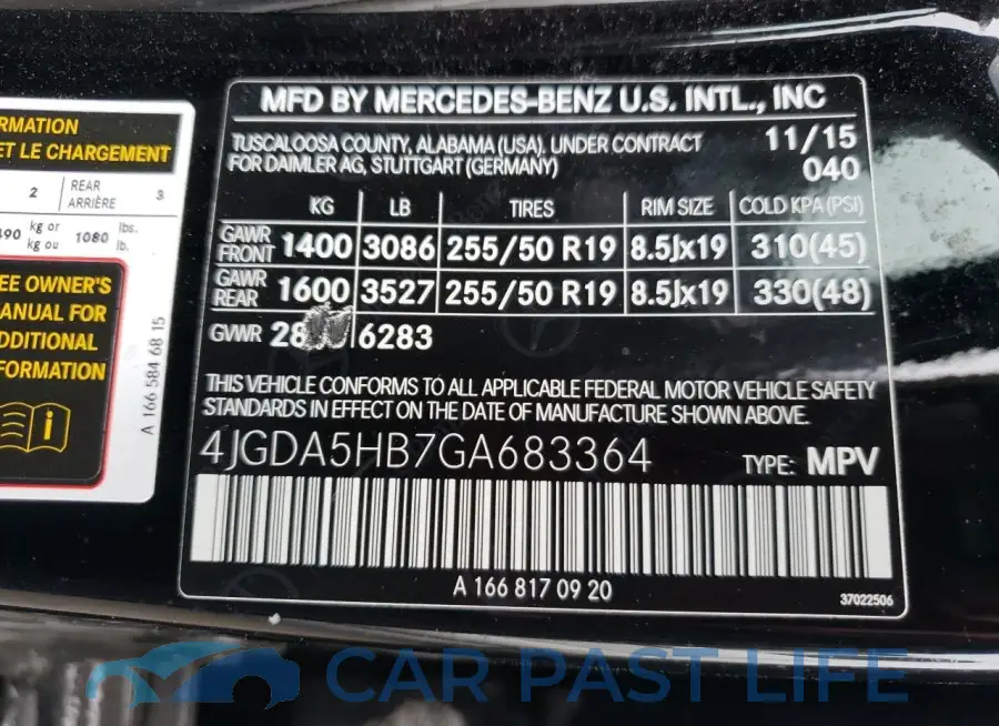4JGDA5HB7GA683364# 13