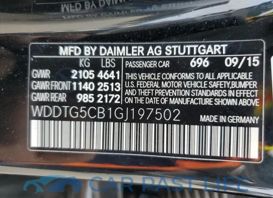 WDDTG5CB1GJ197502# 13