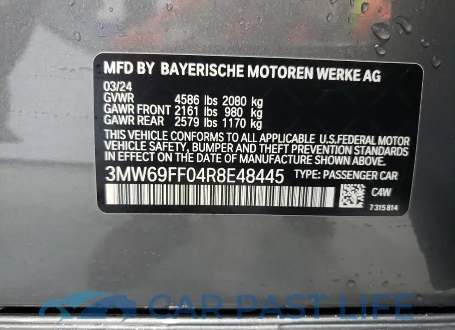 3MW69FF04R8E48445# 12