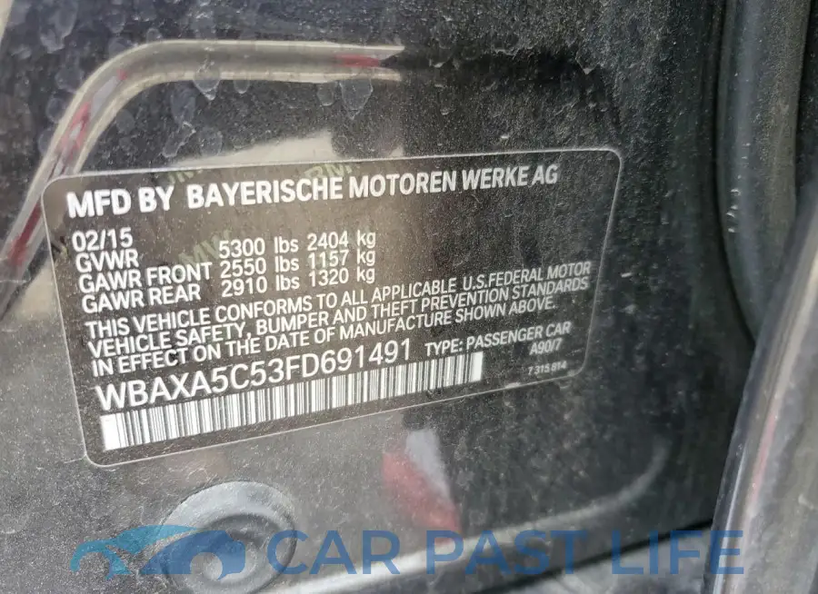 WBAXA5C53FD691491# 12