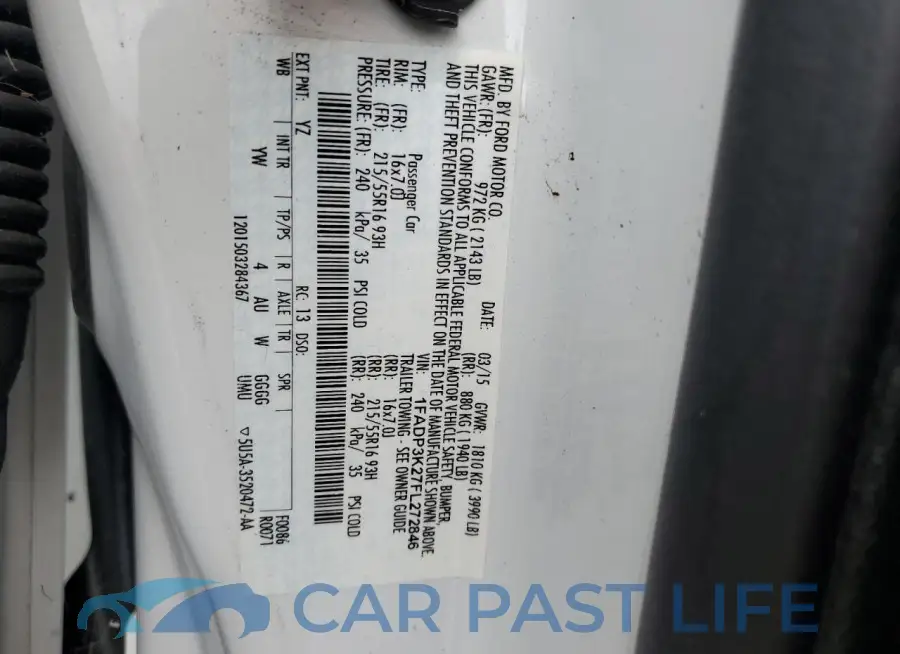 1FADP3K27FL272846# 12