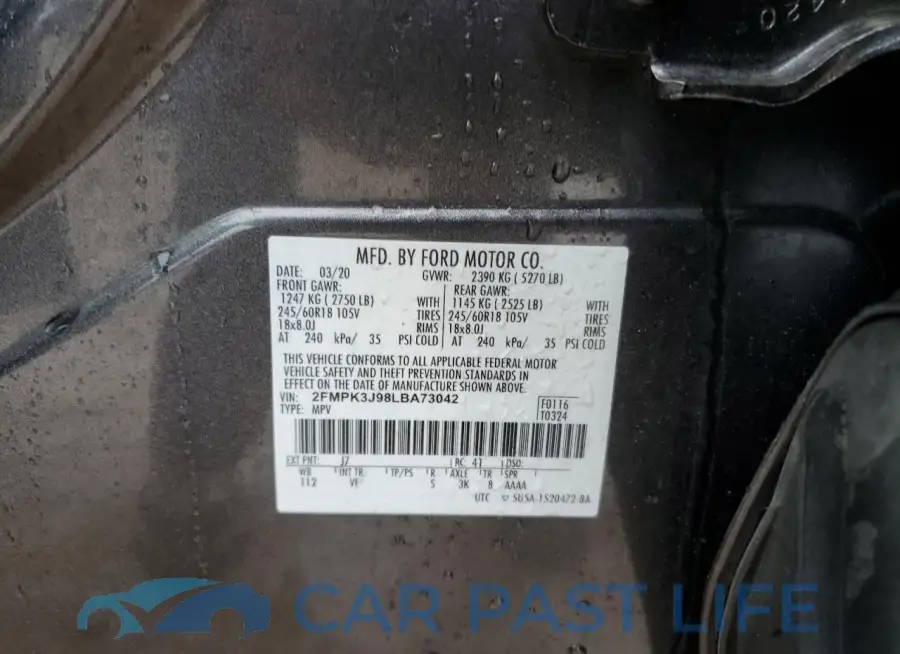 2FMPK3J98LBA73042# 12