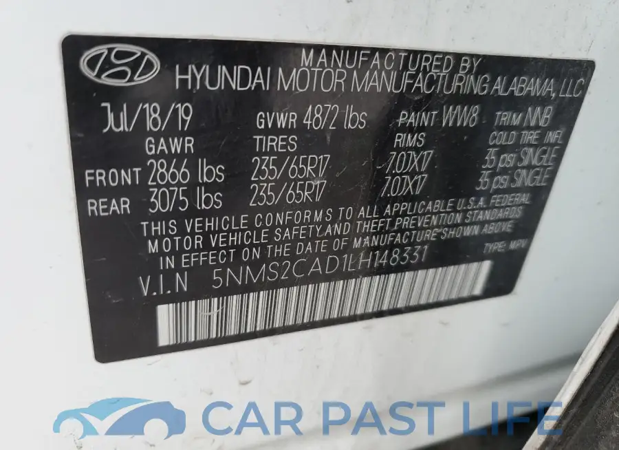5NMS2CAD1LH148331# 13