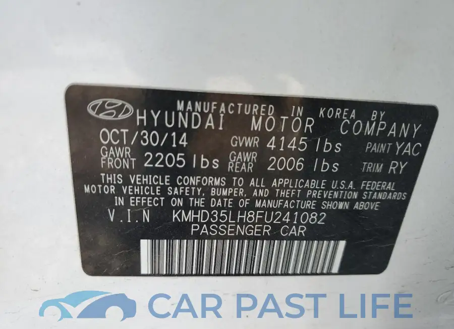 KMHD35LH8FU241082# 12