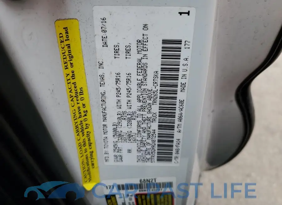 5TFRX5GN9GX072544# 12