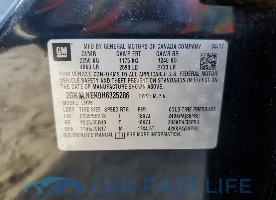 2GKALNEK9H6325286# 14