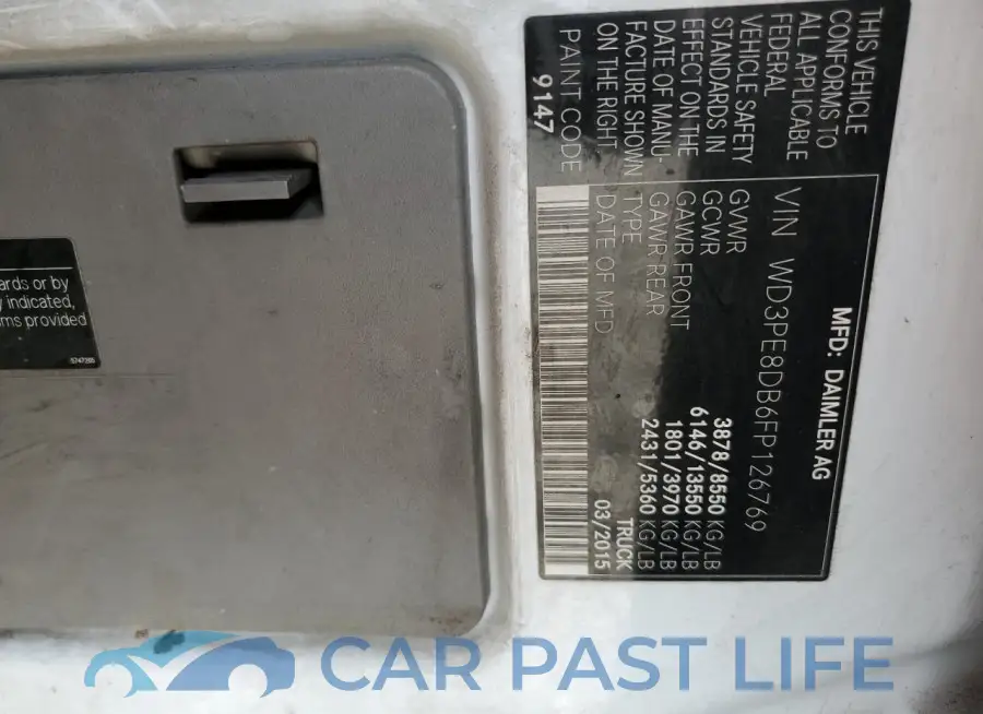 WD3PE8DB6FP126769# 13