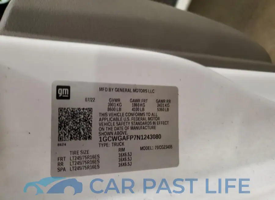 1GCWGAFP7N1243080# 13