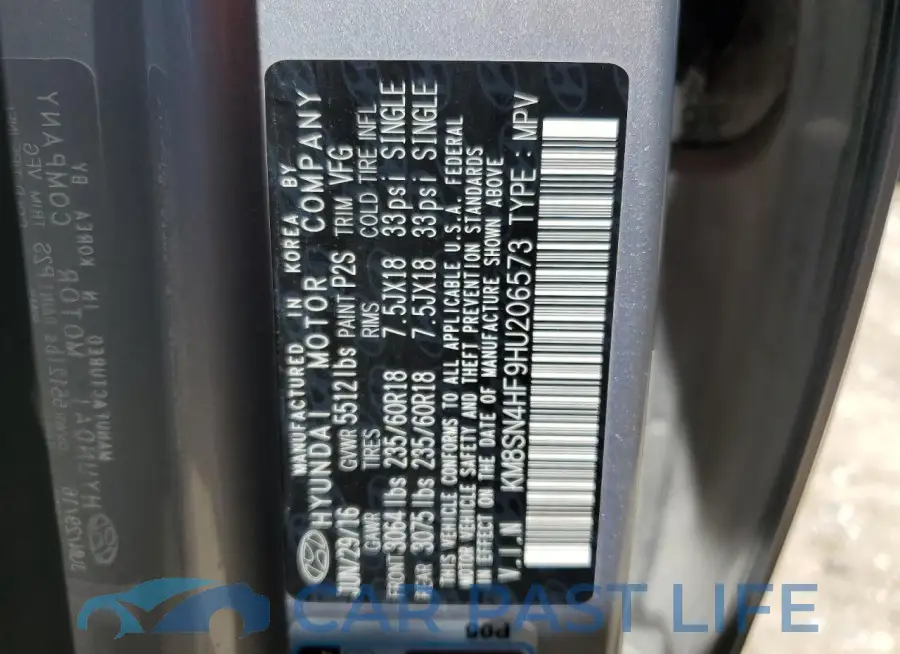 KM8SN4HF9HU206573# 13