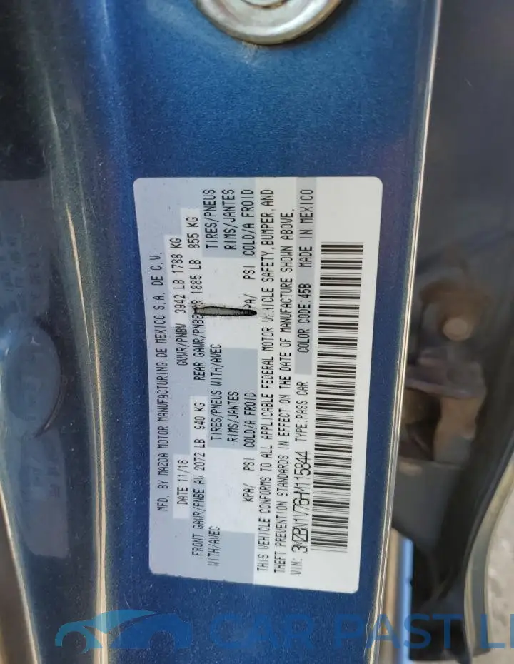 3MZBN1V76HM115844# 12