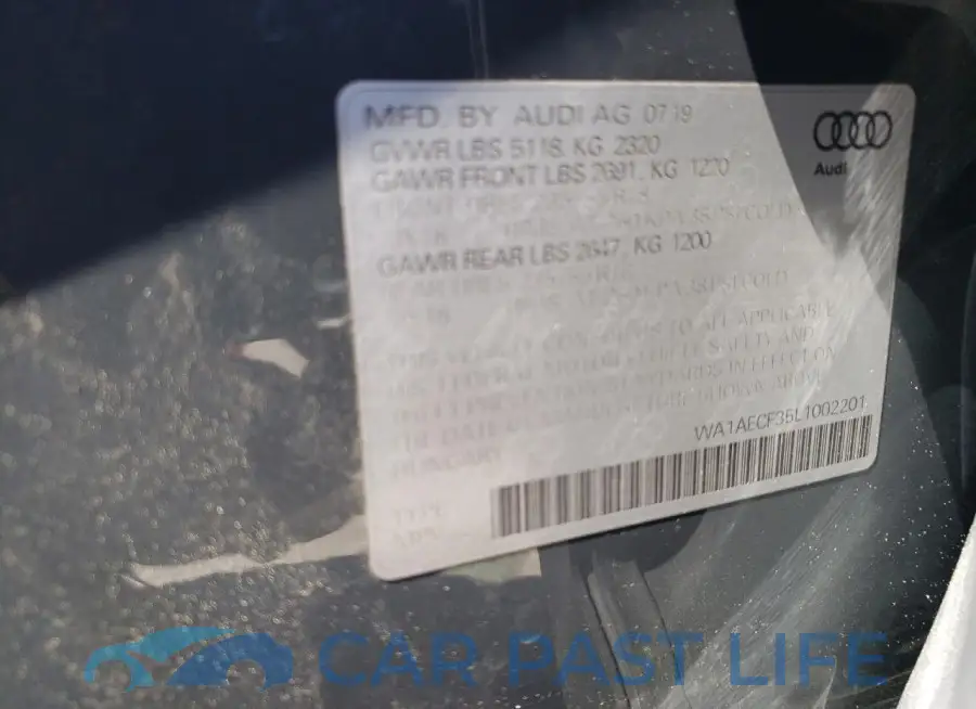WA1AECF35L1002201# 12