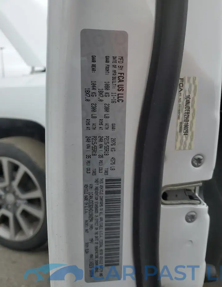 1C4NJDEB2HD190294# 12