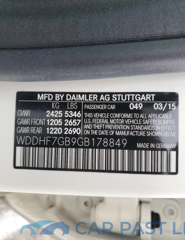 WDDHF7GB9GB178849# 13