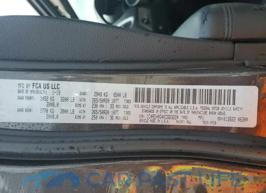 1C4RDHAG4KC663224# 13