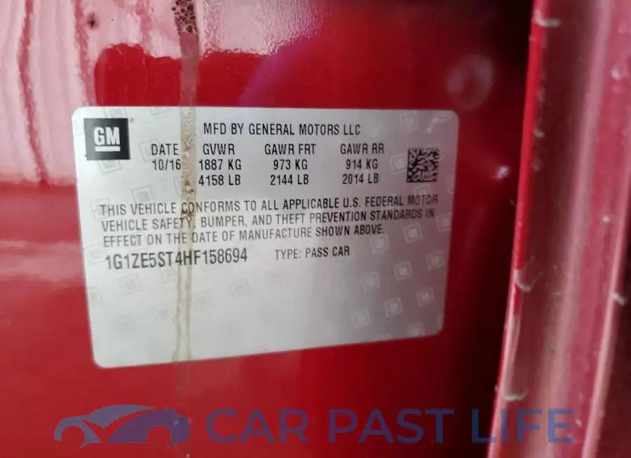 1G1ZE5ST4HF158694# 12