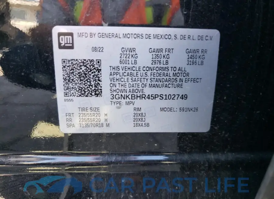 3GNKBHR45PS102749# 13