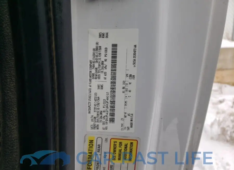 1FDUF4GT2HEB49253# 12