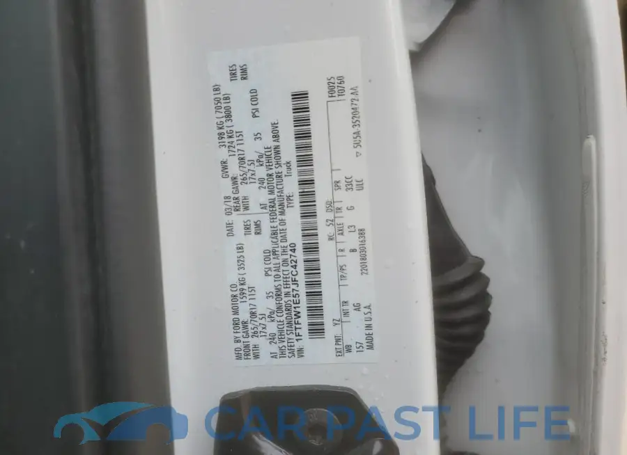 1FTFW1E57JFC42740# 12