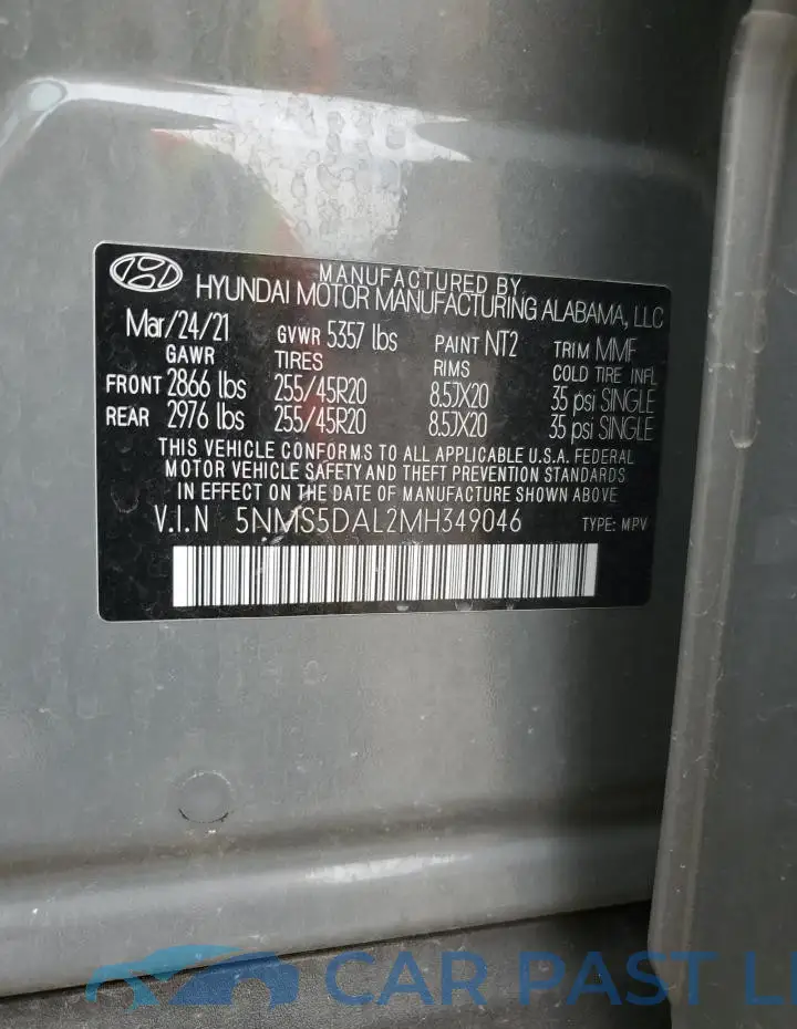 5NMS5DAL2MH349046# 13