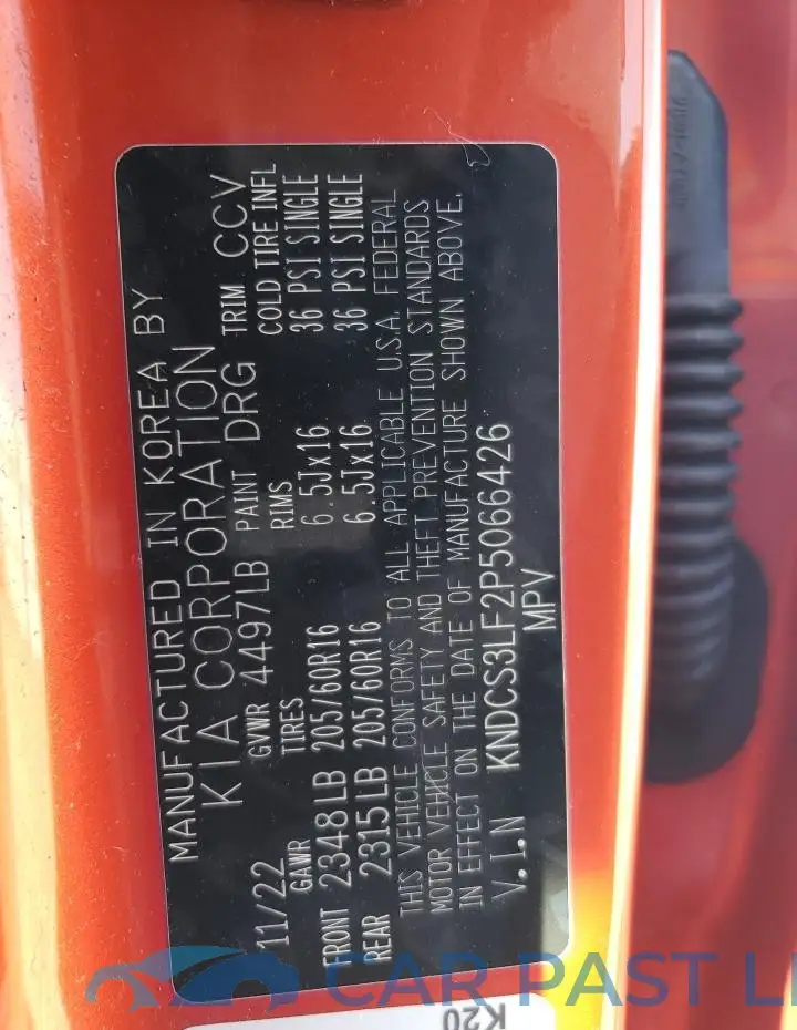 KNDCS3LF2P5066426# 13