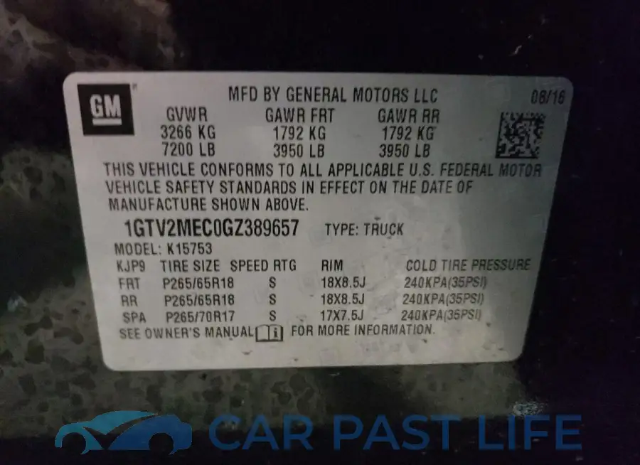 1GTV2MEC0GZ389657# 12