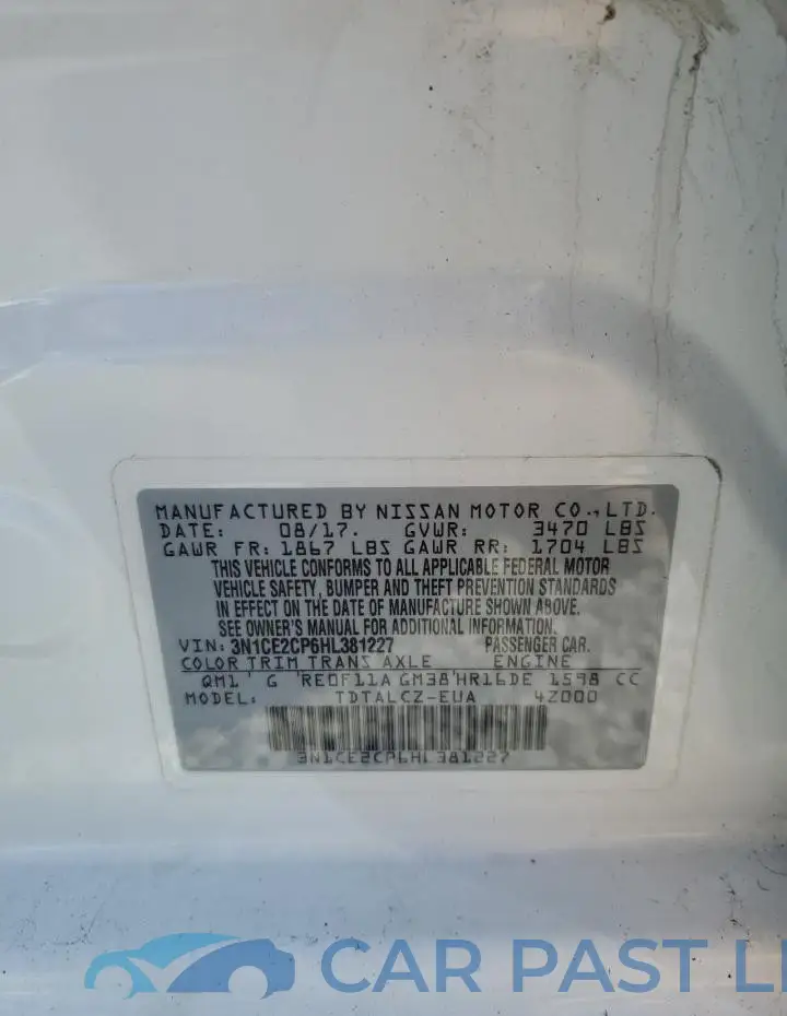 3N1CE2CP6HL381227# 12