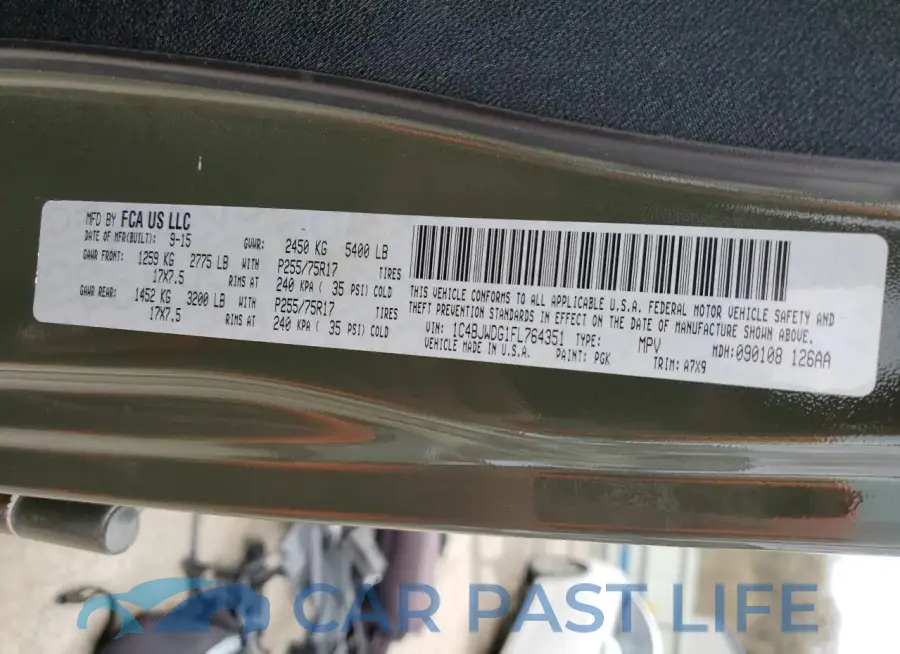 1C4BJWDG1FL764351# 14