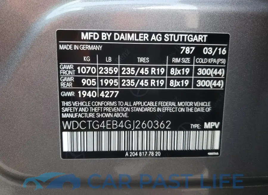 WDCTG4EB4GJ260362# 12
