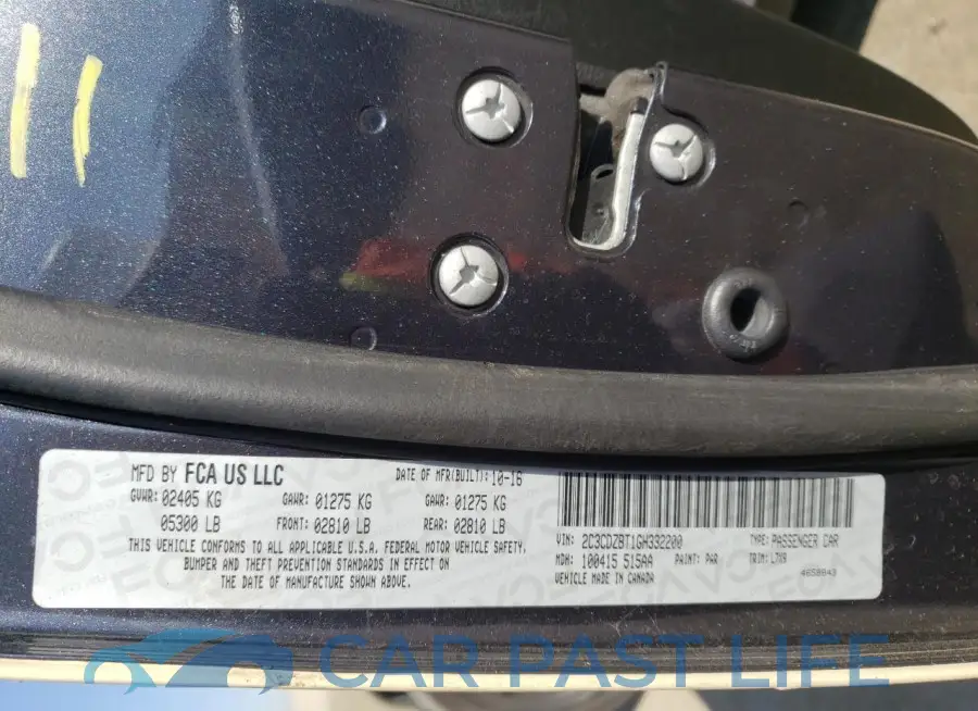 2C3CDZBT1GH332200# 12