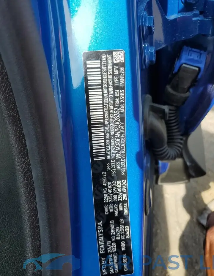 ZACNDFAN7R3A28352# 14