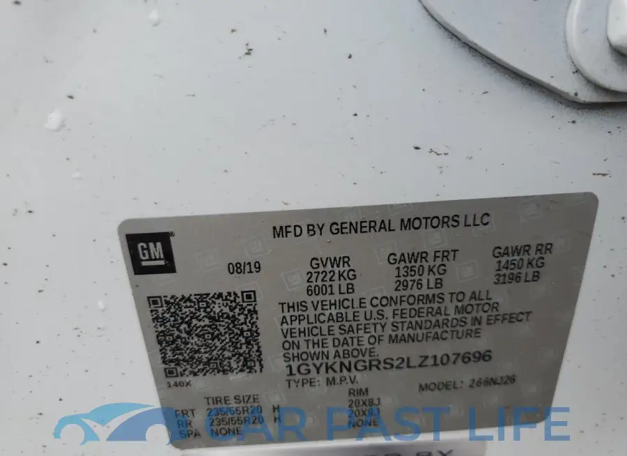 1GYKNGRS2LZ107696# 14
