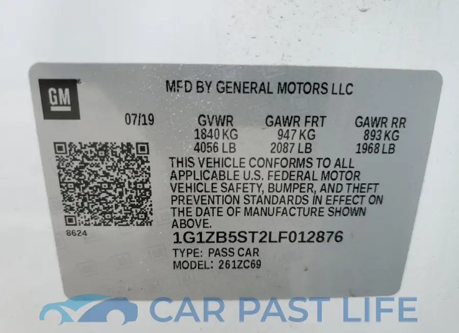 1G1ZB5ST2LF012876# 12