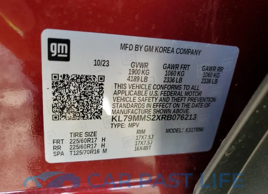 KL79MMS2XRB076213# 14