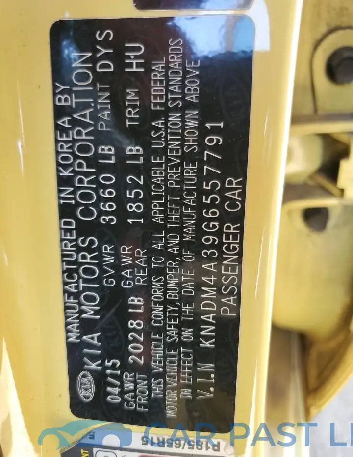 KNADM4A39G6557791# 12